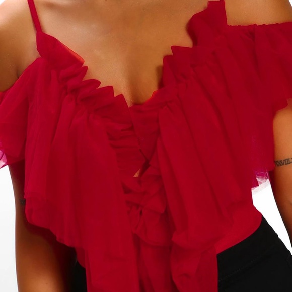 Glamorous Ruffle Bodysuit - Picture 3 of 4